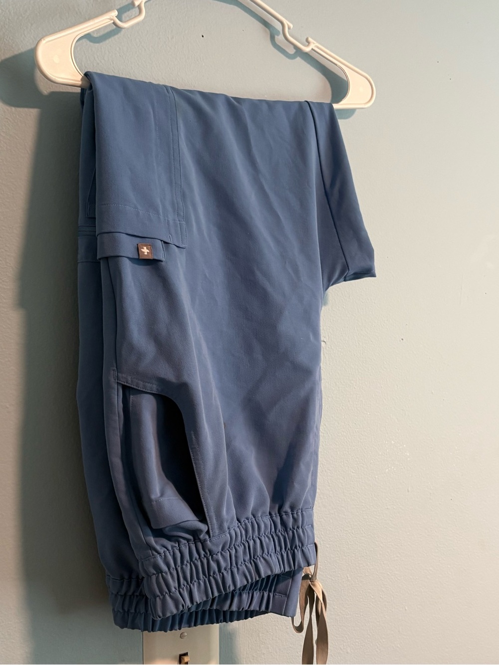 FIGS Women’s  Blue Stretch Drawstring Cargo Pants